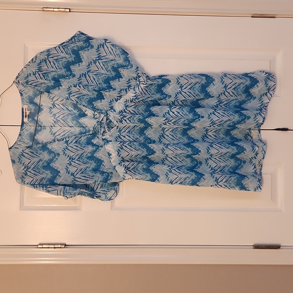 Miken Swimsuit Cover-Up Turquoise Blue Size XL